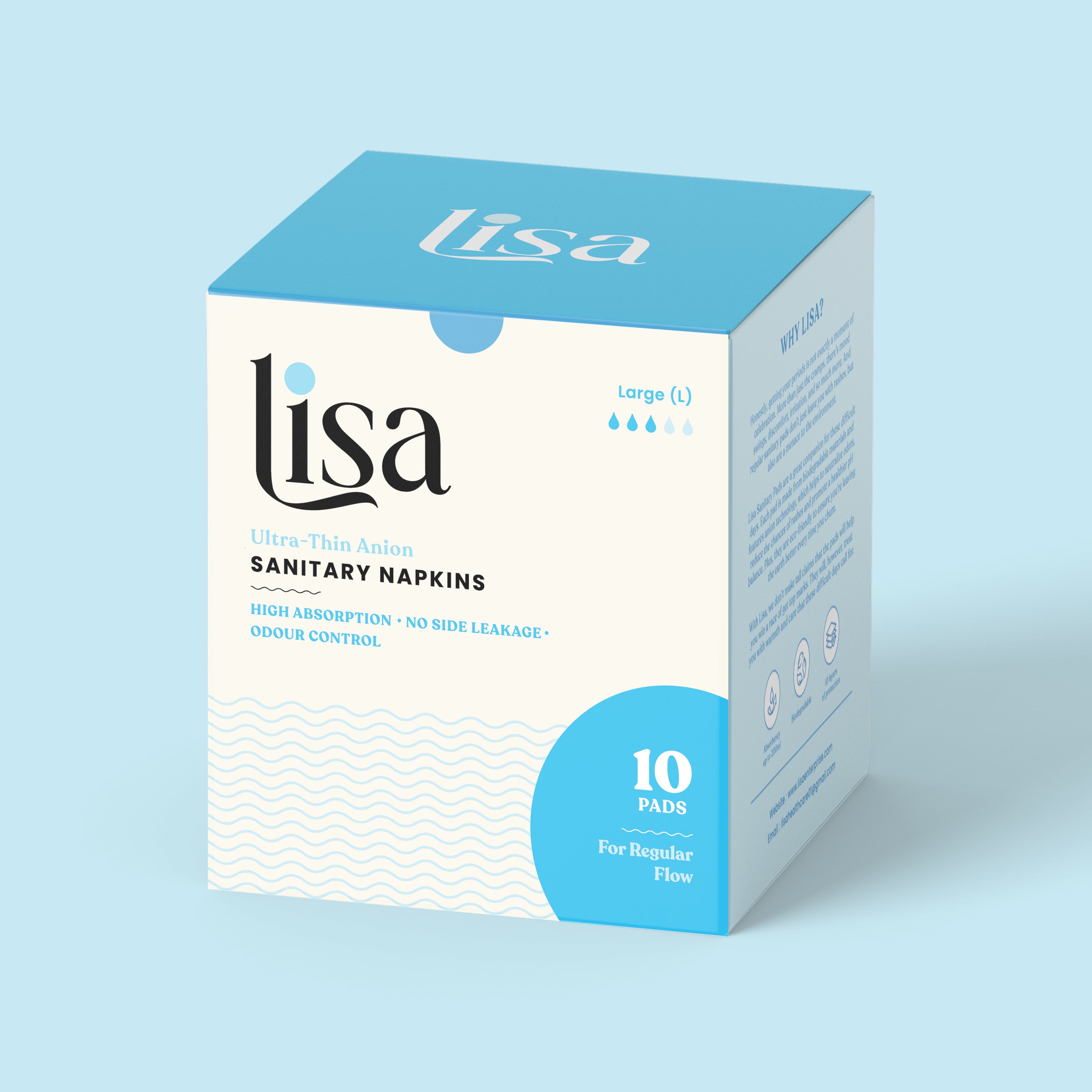 Lisa Anion Sanitary Pads | L - 240mm