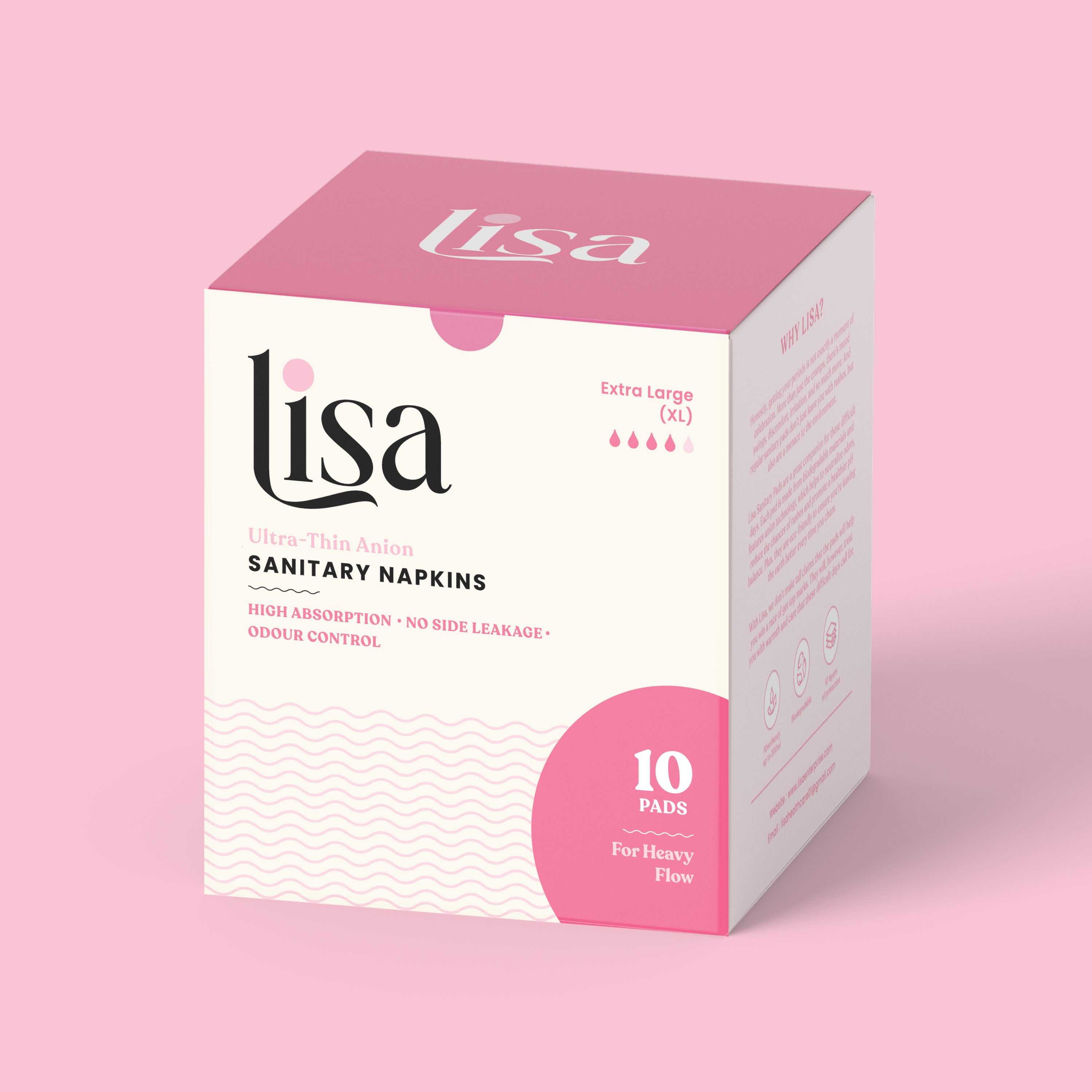 Lisa Anion Sanitary Pads | XL - 290mm